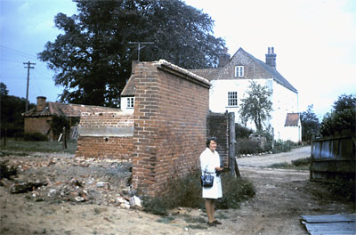 Eileen Speller née Stone at the stables - October 1970